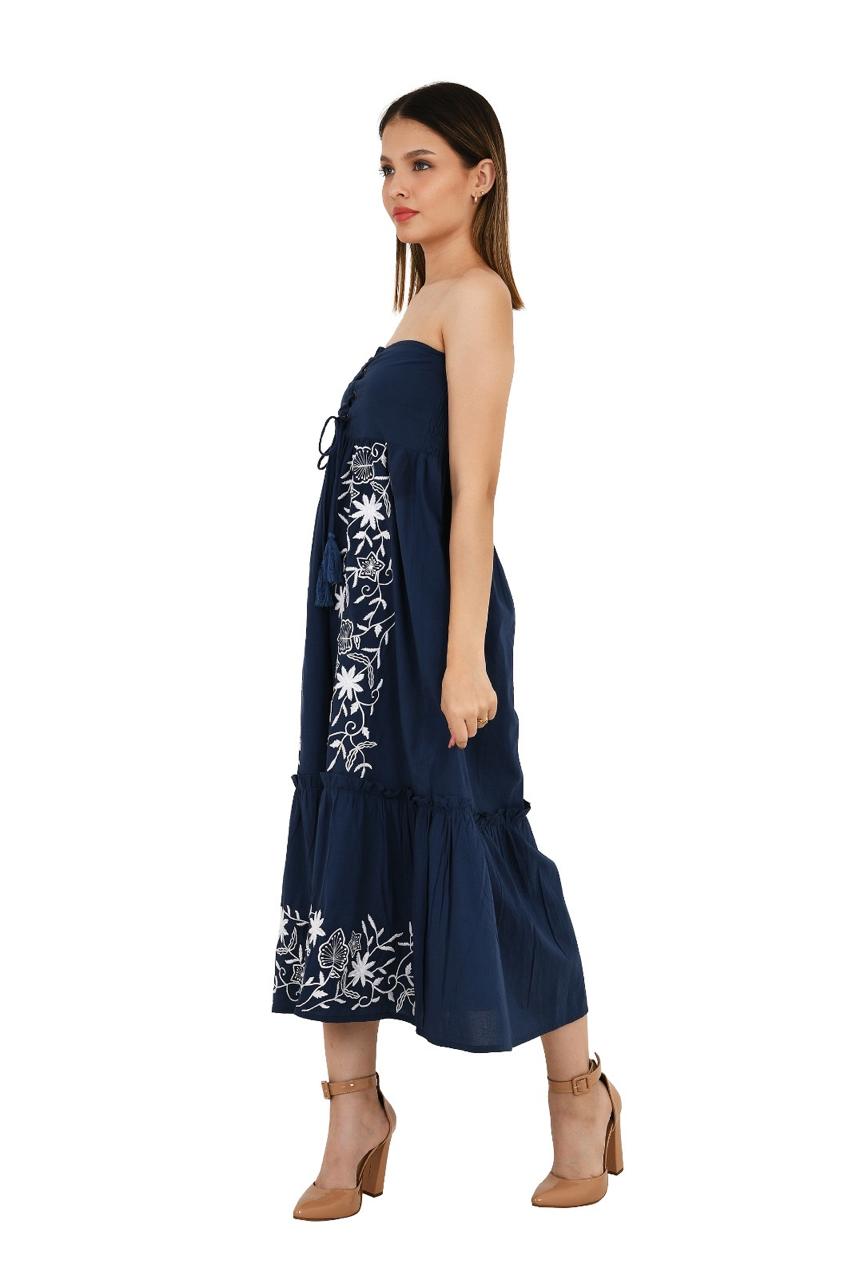 Embroidery Navy Blue