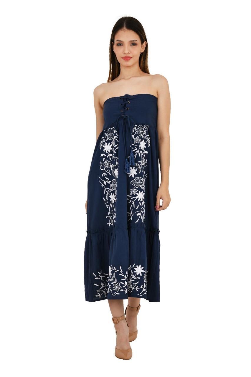 Embroidery Navy Blue