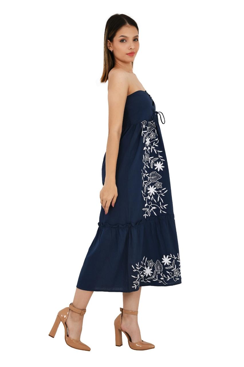 Embroidery Navy Blue