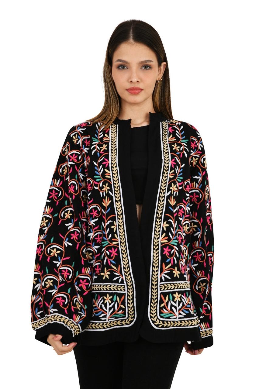 Embroidery Black Top