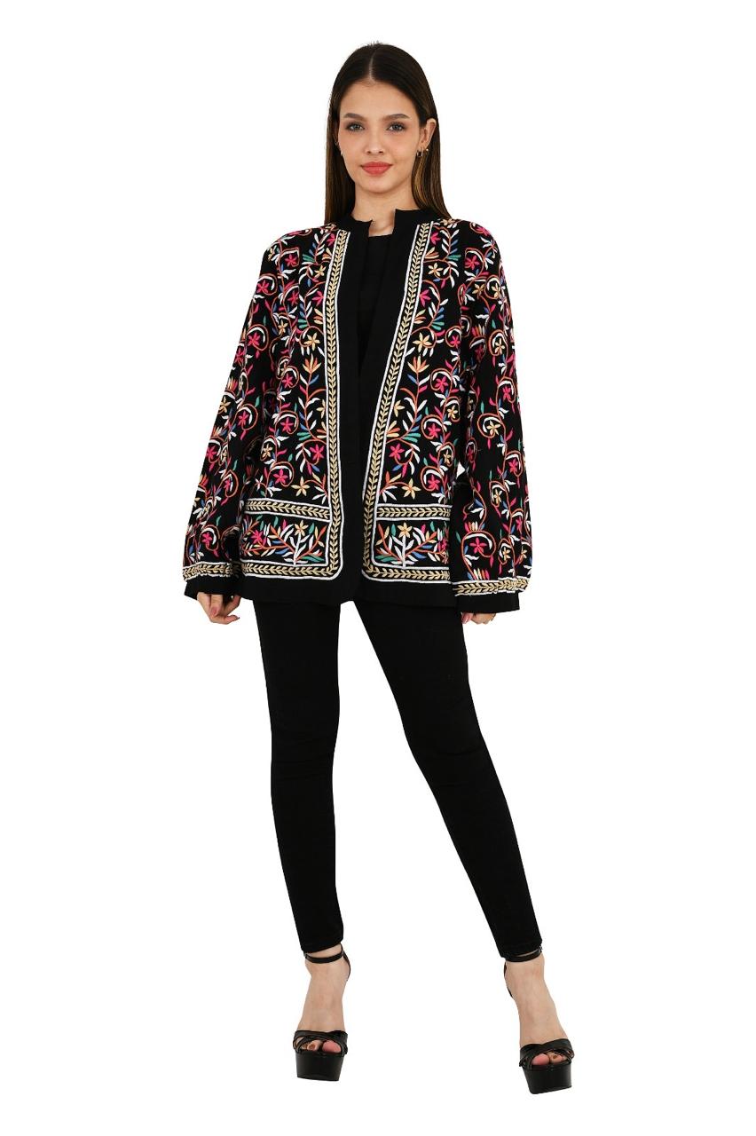 Embroidery Black Top