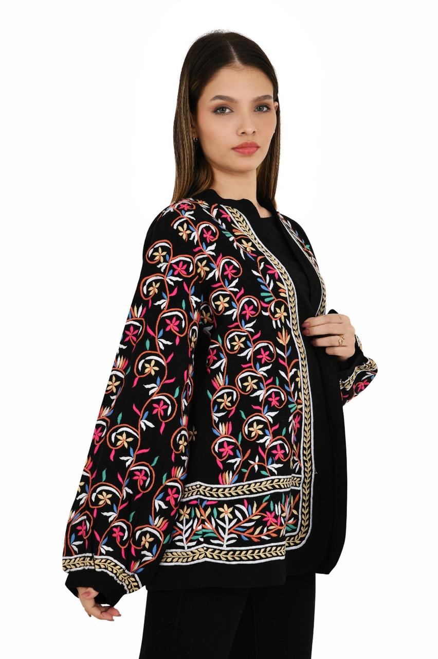 Embroidery Black Top