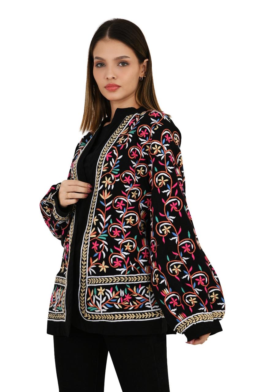 Embroidery Black Top