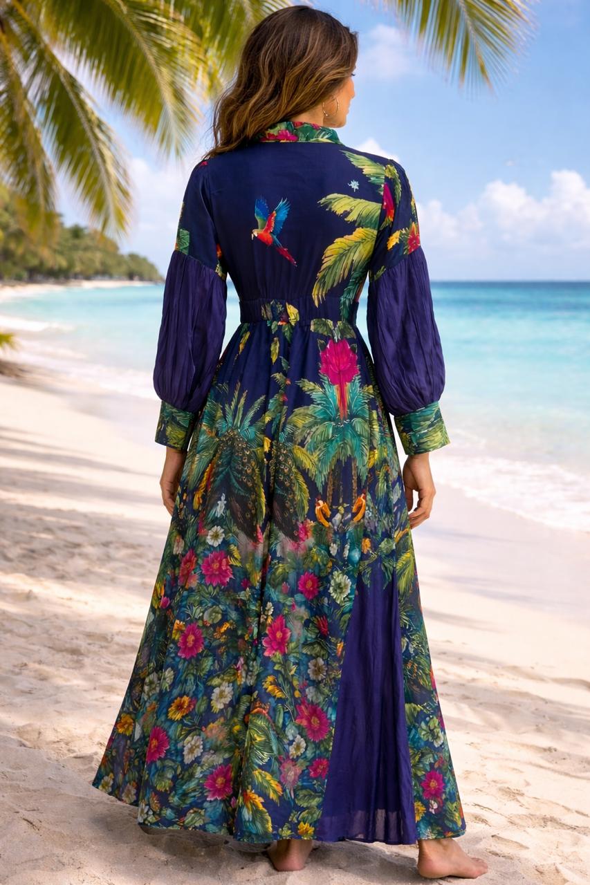 Island Orchid Maxi Dress