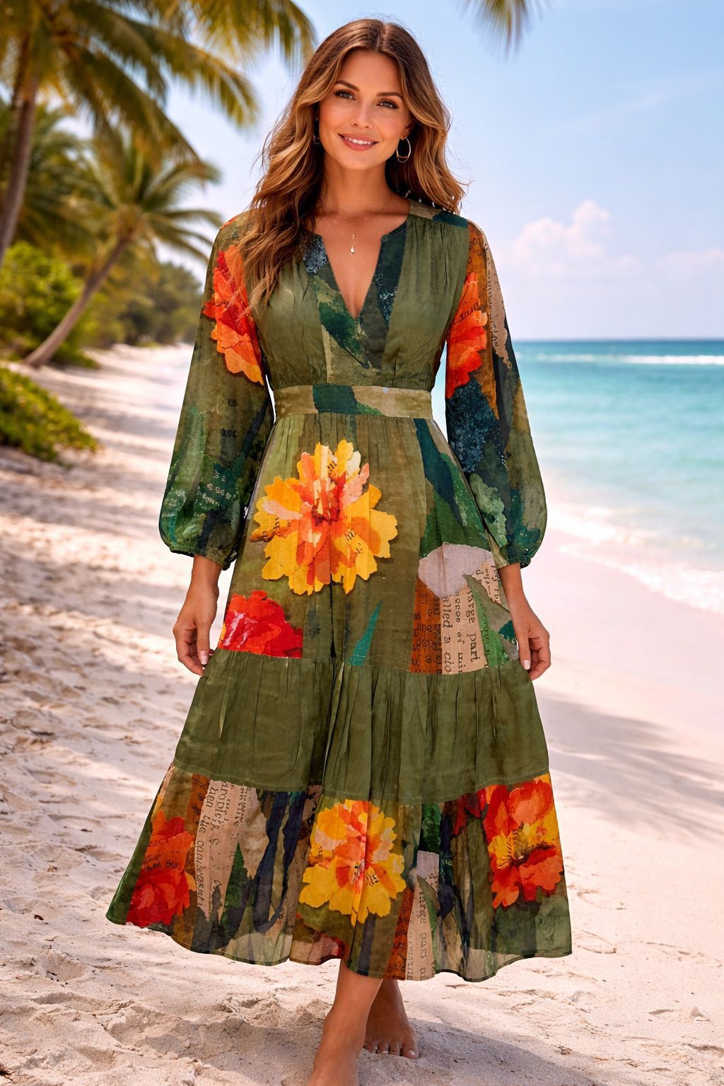 The Serene Safari Maxi Dress 2026