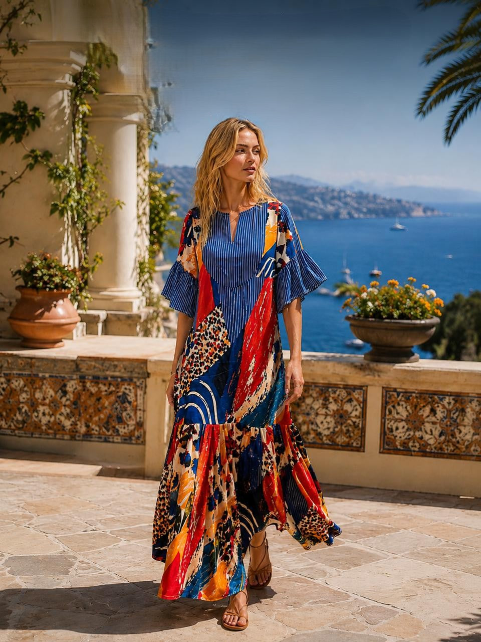 Arte Voyage Riviera Maxi Dress