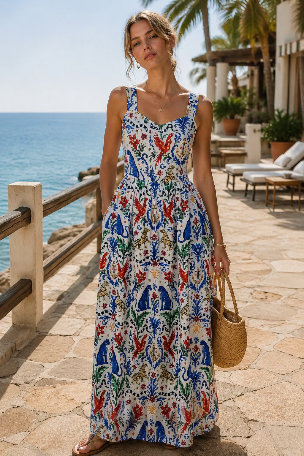 Ornate Riviera Muse Maxi Dress