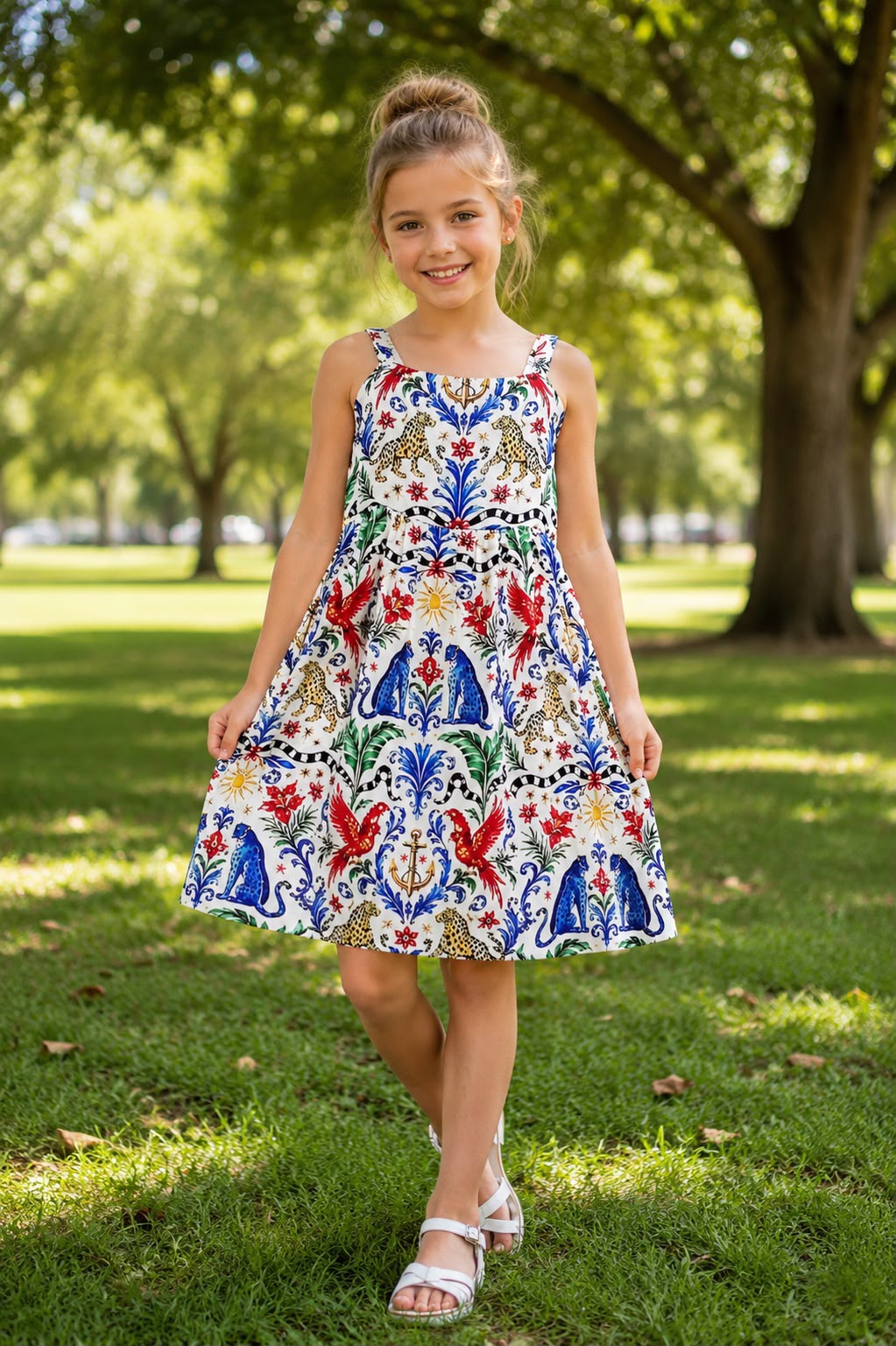 Ornate Royal Garden Kids Dress